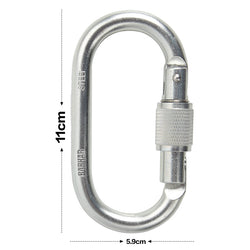 BARHAR THREADED OVAL STEEL CARABINER  BK111